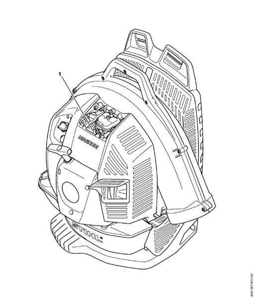 Blasgeräte (BG, BR) BR 800 C-E Maschinennummer der Marke Stihl
