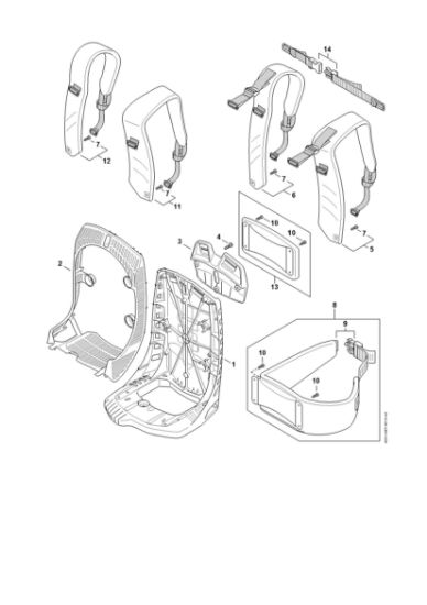 Bild von Rückenplatte BR 800 C-E
