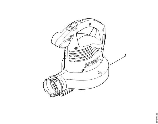 Elektro-Saughäcksler (SHE) SHE 71 Maschinennummer der Marke Stihl