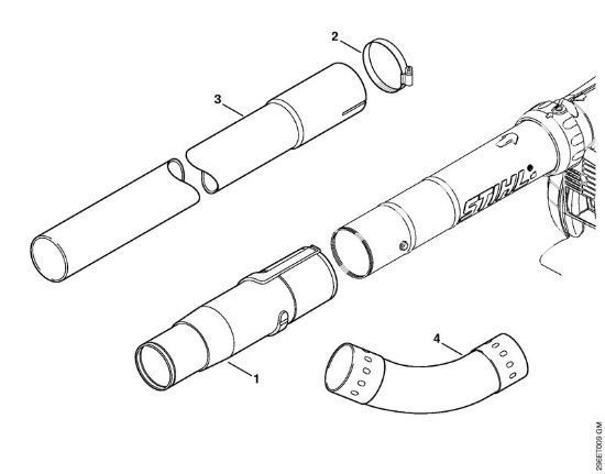 Saughäcksler (SH) SH 56 C-E Dachrinnenreiniger der Marke Stihl
