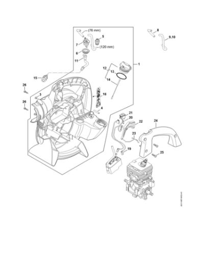 Bild von Gebläsegehäuse innen SH 56 SH 56 C-E