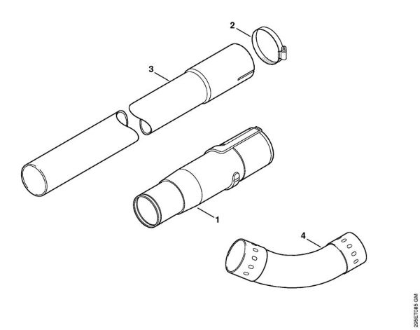 Saughäcksler (SH) SH 85-DZ Dachrinnenreiniger der Marke Stihl