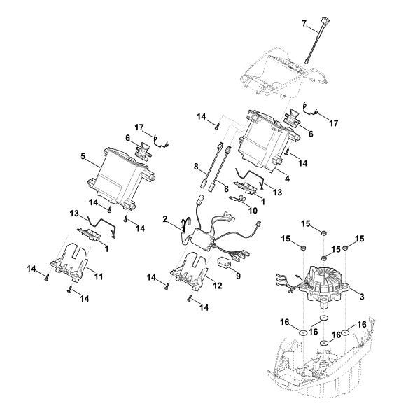 Bild von C - Batteriehalter, Elektronik, Elektromotor MVP 600.0