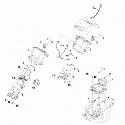 Bild von C - Batteriehalter, Elektronik, Elektromotor MVP 600.1 V