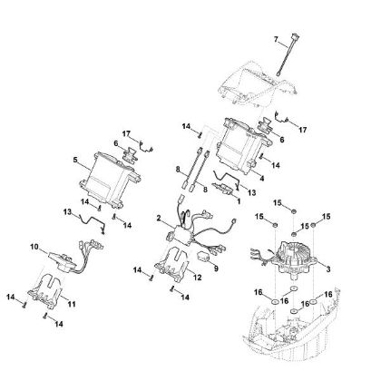 Bild von C - Batteriehalter, Elektronik, Elektromotor MVP 850.0 S