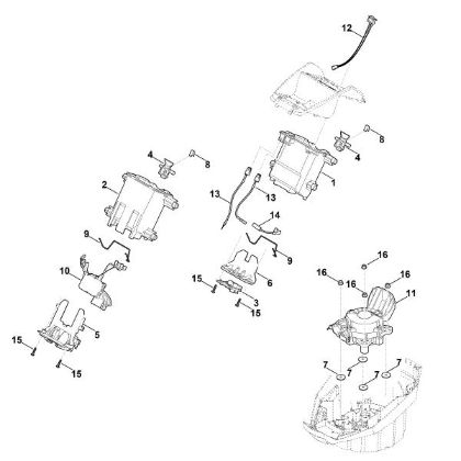 Bild von C - Batteriehalter, Elektronik, Elektromotor MVP 850.1