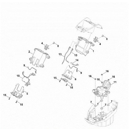 Bild von C - Batteriehalter, Elektronik, Elektromotor MVP 850.1 X