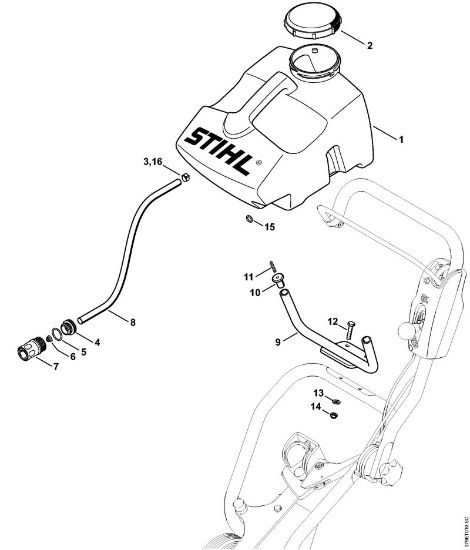 Trennschleifer (TS) FW 20 Wasserbehälter der Marke Stihl
