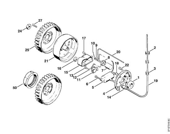 Trennschleifer (TS) TS 08 S Zündanlage   X 13 927 613 der Marke Stihl