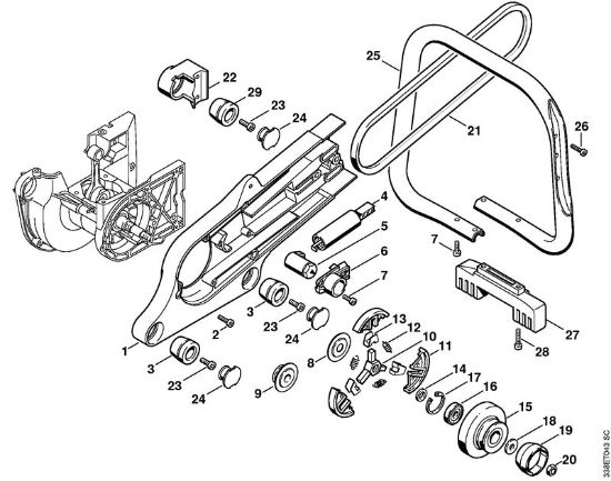 Trennschleifer (TS) TS 400 Anschlussstück, Kupplung der Marke Stihl