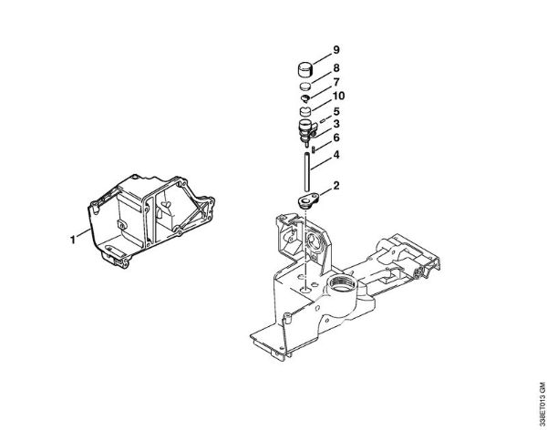 Trennschleifer (TS) TS 400 Tankgehäuse   1 44 576 634 (53.1999) der Marke Stihl