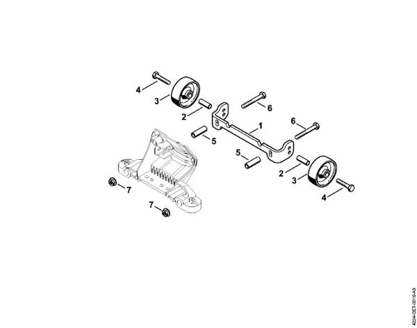 Trennschleifer (TS) TS 410-A Anbausatz Räder der Marke Stihl