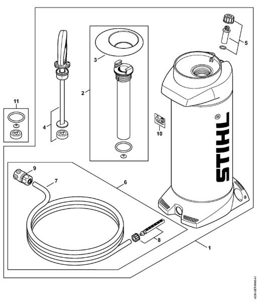 Trennschleifer (TS) TS 410-A Druckwasserbehälter der Marke Stihl