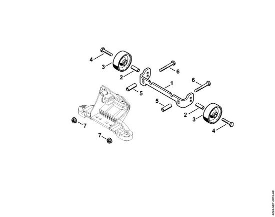 Trennschleifer (TS) TS 420 Anbausatz Räder der Marke Stihl