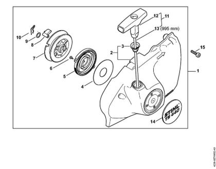 Trennschleifer (TS) TS 440-A Anwerfvorrichtung der Marke Stihl