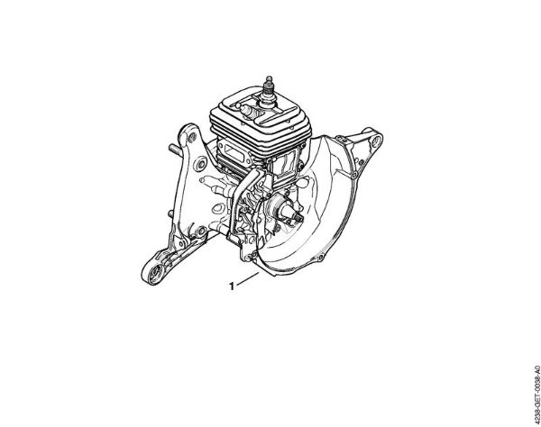Trennschleifer (TS) TS 440-A Maschinennummer der Marke Stihl