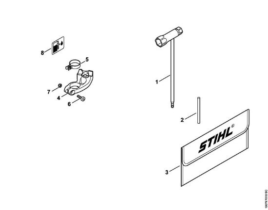 Trennschleifer (TS) TS 480i-A Werkzeug, Sonderzubehör der Marke Stihl