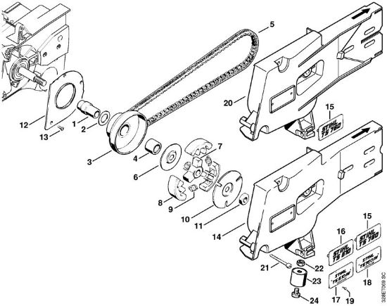 Trennschleifer (TS) TS 510 Kupplung, Anschlussstück der Marke Stihl
