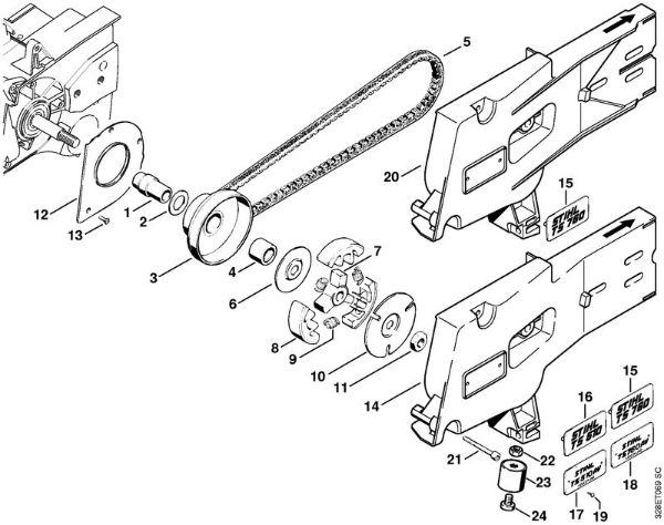 Trennschleifer (TS) TS 760 Kupplung, Anschlussstück der Marke Stihl
