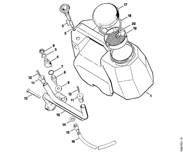 Trennschleifer (TS) TS 760 Wasserbehälter der Marke Stihl