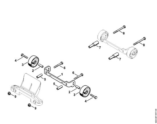 Trennschleifer (TS) TS 800 Anbausatz Räder der Marke Stihl