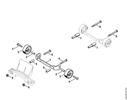 Trennschleifer (TS) TS 800-Z Anbausatz Räder der Marke Stihl