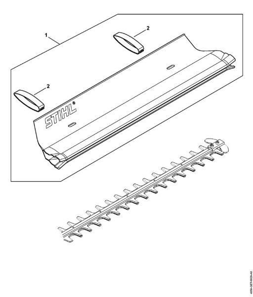 Akku-Heckenschneider (HLA) HLA 65 Fangblech der Marke Stihl