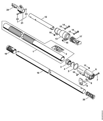 Akku-Heckenschneider (HLA) HLA 85 Schaft der Marke Stihl