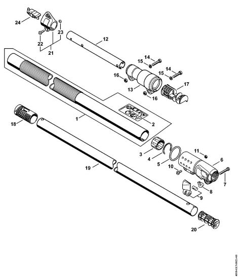 Akku-Heckenschneider (HLA) HLA 85 Schaft der Marke Stihl