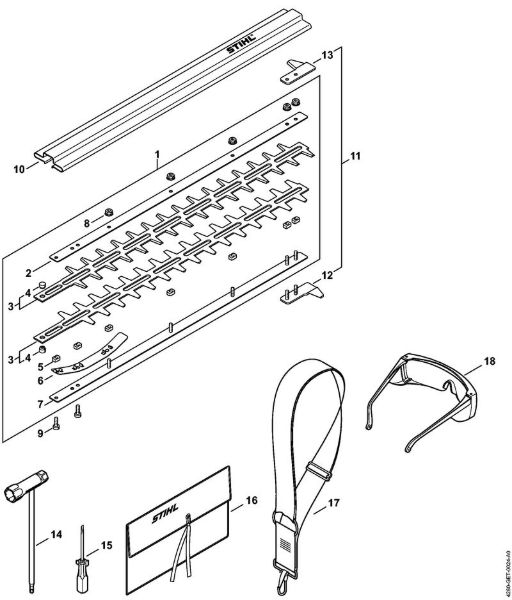 Heckenschneider (HL) HL 100 Messer, Werkzeuge der Marke Stihl