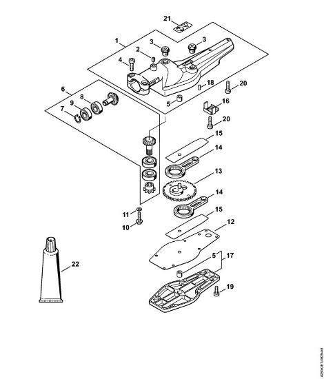 Heckenschneider (HL) HL 100 K Getriebe 0Â° der Marke Stihl