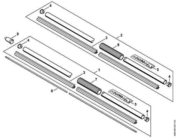Heckenschneider (HL) HL 100 K Schaft HL 100 K der Marke Stihl
