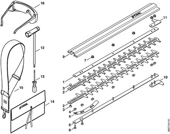 Heckenschneider (HL) HL 75 Messer, Werkzeuge der Marke Stihl