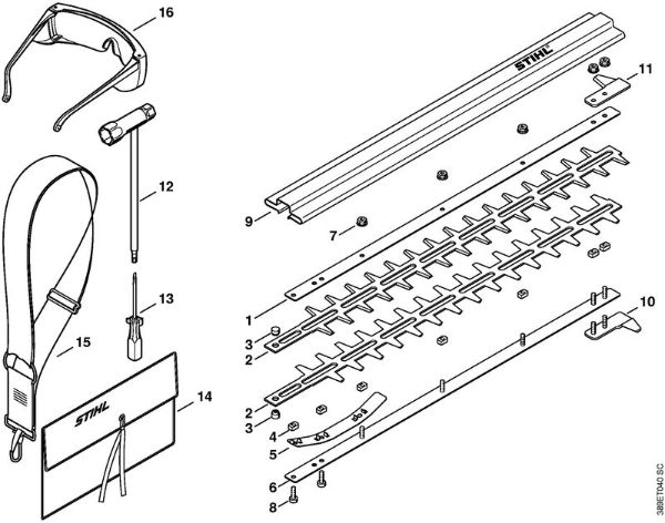 Heckenschneider (HL) HL 75 Messer, Werkzeuge der Marke Stihl