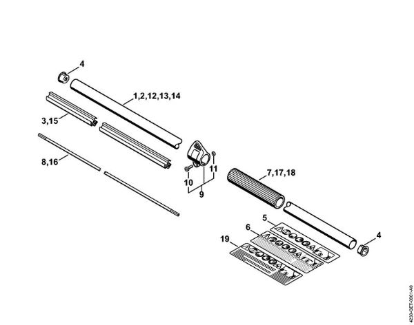 Heckenschneider (HL) HL 75 Schaft der Marke Stihl