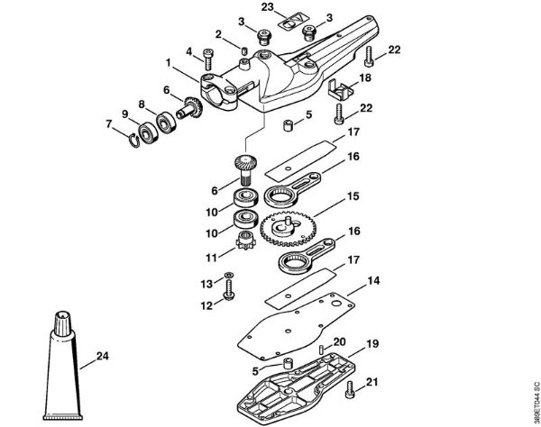 Heckenschneider (HL) HL 75 K Getriebe 0Â° der Marke Stihl