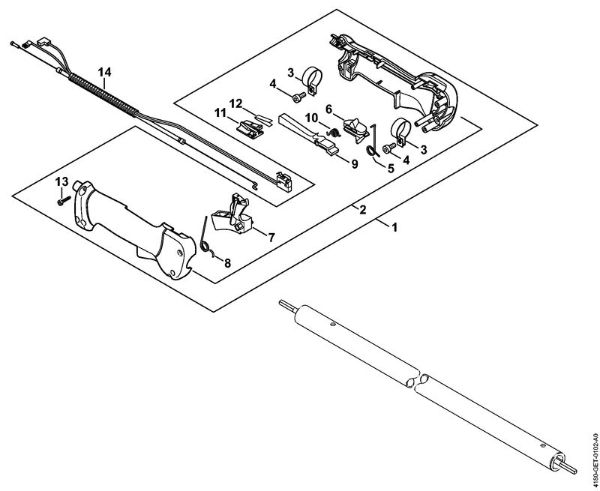 Heckenschneider (HL) HL 90 K Handgriff der Marke Stihl