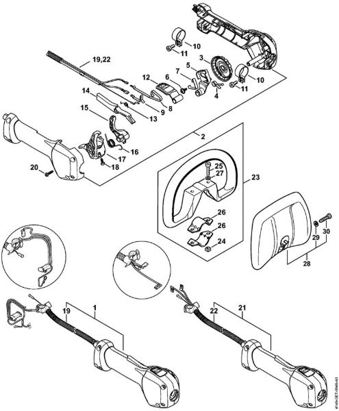 Heckenschneider (HL) HL 91 KC-E Bedienungsgriff der Marke Stihl