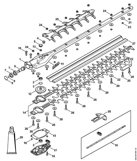 Heckenschneider (HL) HL 94 KC-E Getriebe 0Â° 600 mm der Marke Stihl