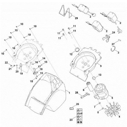 Bild von B - Gehäuse, Elektromotor GHE 150.0