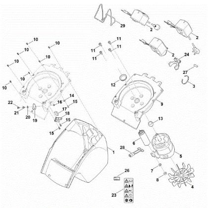Bild von B - Gehäuse, Elektromotor GHE 250.0 S