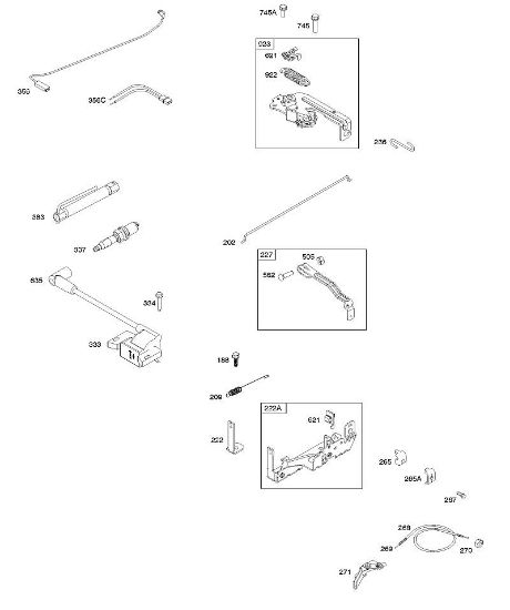 B&S - 08â  08P502-0024-H1 B - Magnetanker, Bedienelemente, elektrische Anlage, Reglerfeder, Zündung, Zündkerze der Marke Stihl