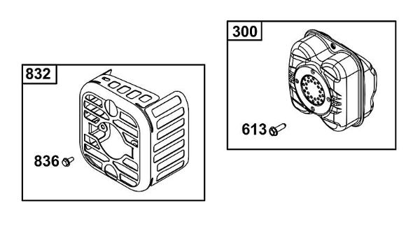 B&S - 08â  08P502-0129-H1 I - ABGASGRUPPE der Marke Stihl