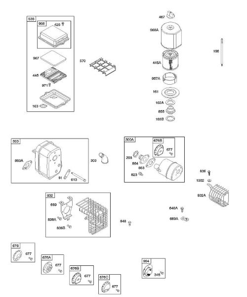 B&S - 09â  091212-1360-E1 A - Luftfilter, Auslasssystem der Marke Stihl