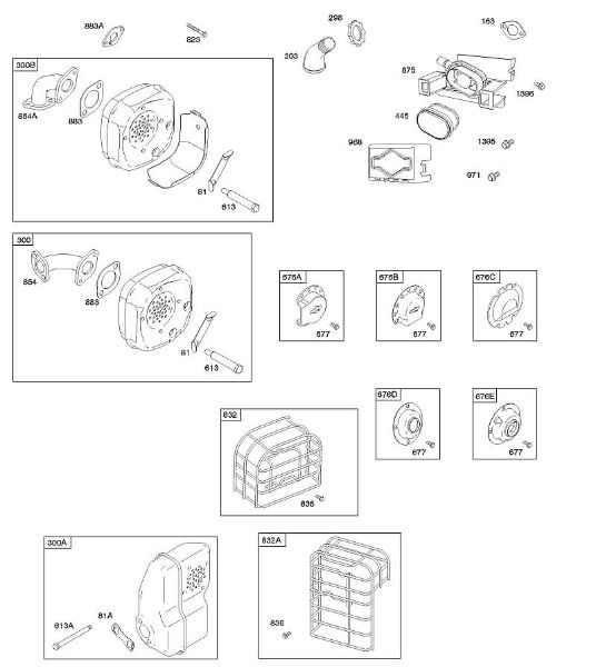 B&S - 09â  093312-0182-B1 A - Luftfilter, Auslasssystem der Marke Stihl