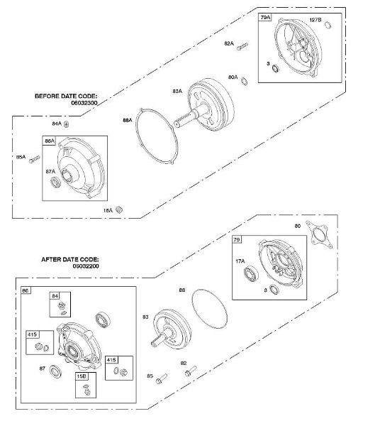 B&S - 09â  093312-0182-B1 G - Untersetzungsgetriebe der Marke Stihl