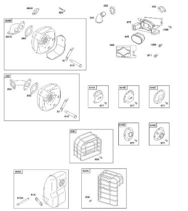 B&S - 09â  093312-1182-B1 A - Luftfilter, Auslasssystem der Marke Stihl
