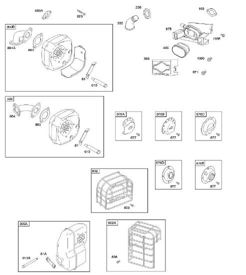B&S - 09â  093312-1182-B1 A - Luftfilter, Auslasssystem der Marke Stihl