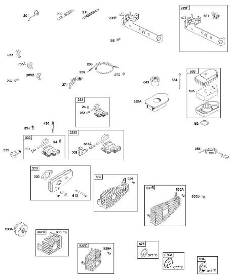 B&S - 09â  09D902-2096-B1 A - Luftfilter, Bedienelemente, Auslasssystem, Reglerfeder, Zündung der Marke Stihl