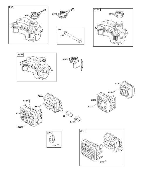 B&S - 09â  09P602-0012-H1 F - Auslasssystem, Kraftstoffversorgung der Marke Stihl